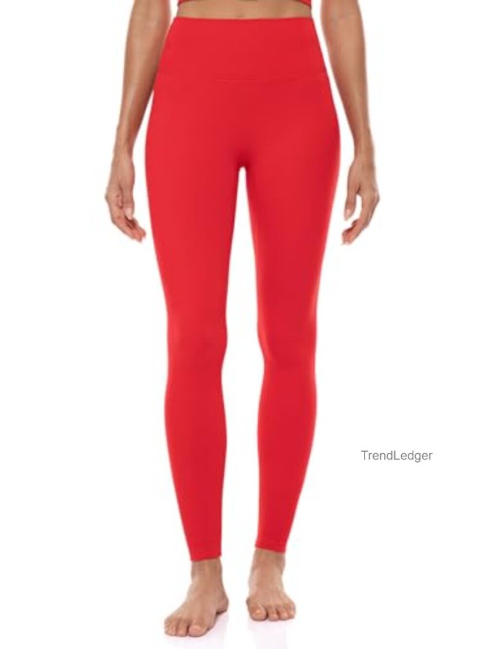 High Rise Soft Yoga Leggings Nylon Spandex Stretchy Workout Lounge